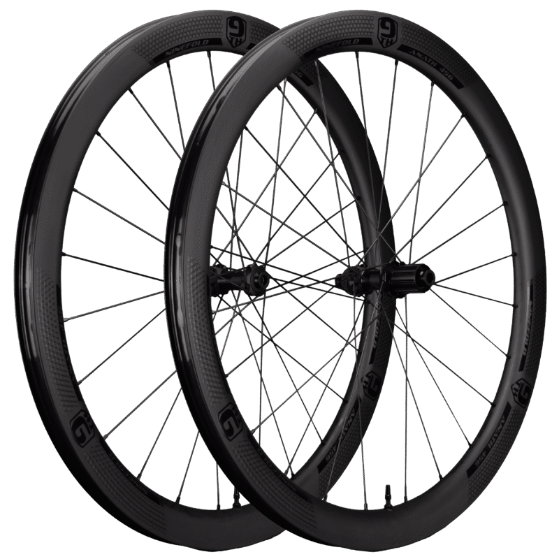 9th Wave Anath 456 SL carbon gravel wheel – set view