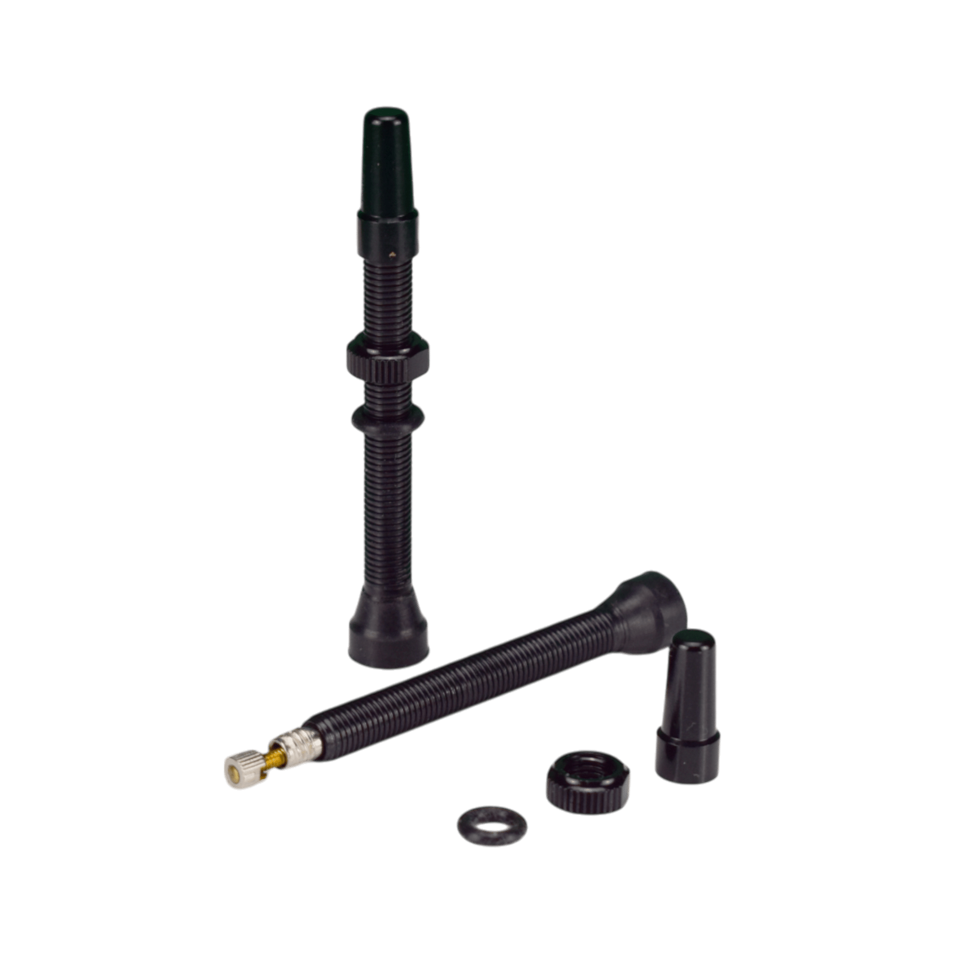 9th Wave 55mm aluminium tubeless valve with aluminium dust cap